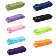 1PC Yoga Straps Durable Cotton Stretch Bands D-ring for Pilates Gym New