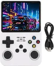 Retro Handheld Video Games Consoles,3.5 Inch RK3326 Emulator Handheld Console,IPS Screen,3000mAh Battery,Two Player Games,White (128G)