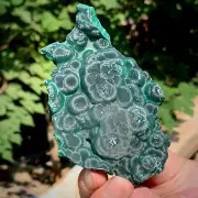 151G natural luster peacock stone transparent cluster rough mineral sample
