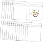 LOPUNER 200pcs Self Sealing Bags Clear Jewelry Pouches for Small Accessories Secure Closure Zip Bags for Crafts Cosmetics Party Treats Versatile Storage
