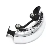 Motorcycle Rear View Blind Mirror 180 Wide Universal Windscreen Mount