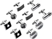 Men'S Cufflinks Cuff Links for Men, Stainless Steel Tuxedo Shirt Cuff Links