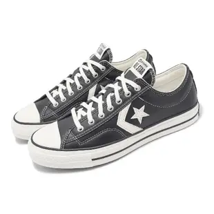 Converse 匡威 休閒鞋 Star Player 76 Low 男鞋 女鞋 黑 白 一星 皮革 低筒 經典 情侶鞋 A06204C