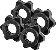 Bar Clamps Weight Lifting | Barbell Lock Weight Collars,4X Weight Collars, Barbell Collar Clamps, Hex Nut Dumbbell Collars for Weight Lifting Fitness Training