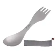Spork Camping Tableware Fork Portable Spoon Titanium Ultralight Utensils