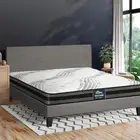 Oikiture Bed Frame Queen Double King Single Base with Mattress Set Fabric