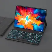 Jarttarn Backlit Keyboard Case Compatible with Lenovo Idea Tab Pro 12.7 inch (2025) TB373FU TB375FC, Leather Cover Magnetic Removable Wireless Bluetooth Backlight Keyboard
