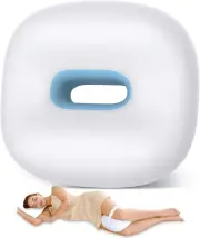 Knee Pillow for Side Sleepers, Memory Foam Leg Pillow for Side Sleeping, between