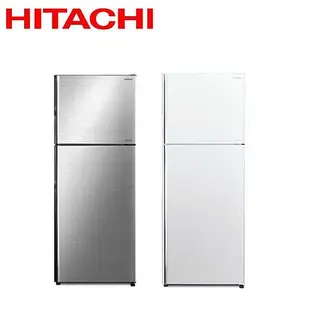 (員購)Hitachi 日立 雙門417L變頻鋼板冰箱 RVX429 - 含基本安裝+舊機回收星燦銀(BSL)