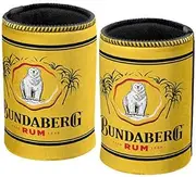 Yellow Bundy Bundaberg Rum Can Cooler Stubby Holder