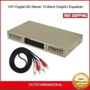 HIFI Digital HD Stereo 10-Band Graphic Equalizer Preamplifier Equalizer os67