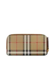 Burberry Checkpattern Zipped Wallet