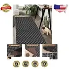 Non-Slip Indoor Outdoor Rug - 2FT x 28FT Checkered Design for Entryway & Balcony
