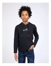 [St Goliath] Signature Hooded Tee (8-16 Years) in Black