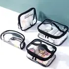 Zipper Handbags Case Cosmetic Bags Makeup Bags Bath Wash Organizer Make Up Tote