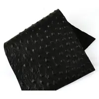 在飛比找蝦皮購物優惠-DIY 皮革材料-黑色仿鴕鳥紋真皮皮革（181101-12）