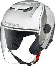 Held Top Spot Dekor 2, open face helmet , color: Matt White/Grey , size: XS