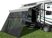 Carefree 701507ACD Black 15' x 7' Drop RV Awning EZ ZipBlocker