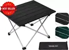 Lightweight Folding Camping Table Portable Small Picnic Table Outdoor Beach Back