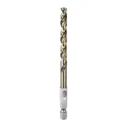 Drill Bit 15/64" Gold Oxide M35 HSS Twist Drill Bit with 1/4" Hex Shank