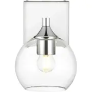 Living District LD7308W6CH Foster 1 Light 6 inch Chrome Bath Sconce Wall Light