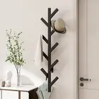 Wall Mounted Metal Coat Rack with 9 Hooks Modern Minimalist & Upright Coat Ra...