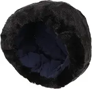 [SHERCHPRY] Elderly Cotton Hat Warm Wool Trapper Hat Mens Snow Faux Fur Beanie Hat Furry Cossack Hat Women Winter Hats Hombre Man Red Fur Hat Trendy Faux Fur Elderly Cap Imitation Black