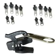 6pcs Universal Instant Fix Zipper Repair Kit Replacement Zip Slider Teeth Zip...
