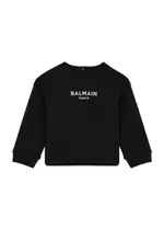 Balmain Kids Logo-embroidered Cotton Sweatshirt (12-36 Months) - Black - 36 Months (36 Months) 36 MONTHS (36 months)