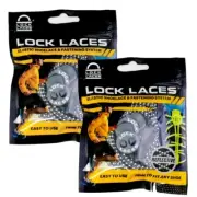Lock Laces Reflective 2-Pack (Elastic No Tie Shoelaces) (Teal Blue-Teal Blue)