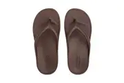 Archline Orthotic Foam Thongs Arch Support Flip Flops Orthopedic Rebound - Brown