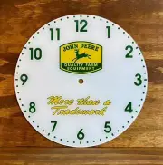14-3/8" John Deere Round Replacement Clock Face for Pam Clock FREE SHIP