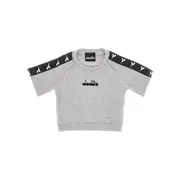 [DIADORA] DIADORA Ribbed cropped T-shirt Kids 8Y 8Y Grey