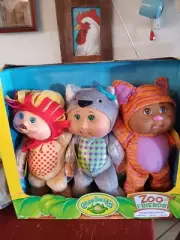 Cabbage Patch Kids Cuties 3 Pack-Zoo Friends ~