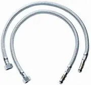 Grohe Friedrich Thermal Attachment - Silver Synthetic Rubber Hose - 2 Pack - 1 Bar Max Pressure - 1cm OD - 1 Zoll Wall Thickness - Hardware Tubing - Pressure Hose - 1.8kg Item Weight