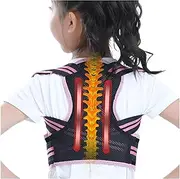 Kids Correction Hunchback Spine Posture Corrector For Children Students Back Straightener High Support Back Brace Shoulders Lumbar Support Belt Sports Waist Trainer(Pink,Medium)
