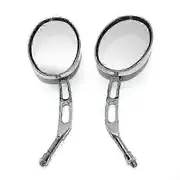 Motorcycle Rear View Mirror Set for Keeway Cruiser 250 Dorado 250 Blackster 250 Superlight Vento Rebellian V-thunder Colt 250 Chrome