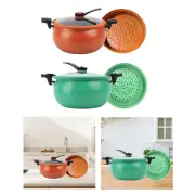Micro Pressure Cooker Soup Pot 7L Non Stick Saucepan with Lid Household Cooking