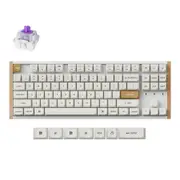 Keychron K8 HE Wireless Magnetic Switch Special Edition White Custom Keyboard - Gateron Double-Rail Nebula Switch [KBKCK8HQ1]
