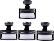 Yoseng 4 pack Flat top Craft Ink Blending Brushes, Ink Blending Tool, Blending Brush for Paper Crafter,with Holder(black)