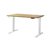 Oikiture Electric Standing Desk Single Motor 1.2m OAK Tabletop