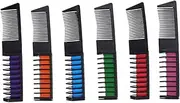 FRCOLOR 6pcs Set Hair Comb Girls Suit Play Set Makeup Set for Girls Hair Dying Supplies Hair Dye Applicator Washable Hair Chalk Plastic Is Abs Material Hair Chalk Set Hairdressing Comb