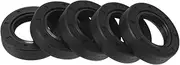 X AUTOHAUX Universal Oil Seal TG4 Lip Seal Ring Rotary Shaft Seal 30x50x12mm High Pressure NBR Rubber Black 5 Pcs
