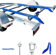 Roxom Boat Trailer Bunks with Bends 1.8Mtrs Kit. Plastic Skids and Brackets Included. 1800mm Slides