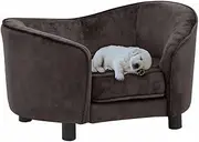 Generic Dog Sofa Brown 69x49x40 cm Plush