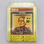 The Kinks - Preservation Act One - 8 Track Tape - New and Still Sealed