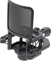 ifundom 1Pc Adjustable Microphone Stand Black Quakeproof Support for Recording Streaming Podcasting Detachable Design Easy Installation Compatible with Various Microphones
