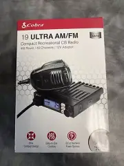 Cobra Dual Mode 19 Ultra AM/FM Compact CB Radio 4W Power 40 Channels 12V Small