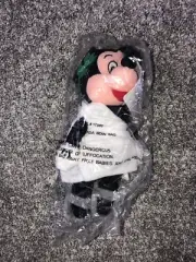 Disney Store Vegas Mickey Mouse Toga Bean Bag Plush Doll NWT Sealed 8”