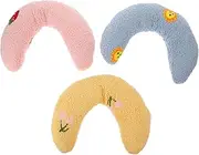 Hohopeti U-Shaped Dog Anxiety Pillow Cat Pillow for Deep Sleep Comfortable Pet Removable Cover